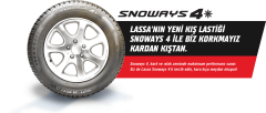 Lassa 195/65 R15 91H SNOWAYS4 ÜRETİM YILI : 2024