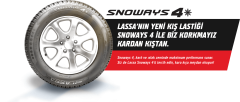Lassa 195/55 R16 87H SNOWAYS 4  ÜRETİM YILI : 2024